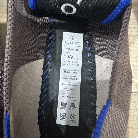 Rothy's The Point Shoes Womens Size 11 Brown Knit Flats Eco Friendly Ballet - Picture 7 of 7